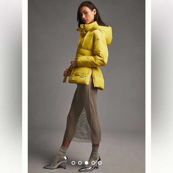 Anthropologie NWT OOF Wear Belted Puffer Jacket Size M. - Picture 3 of 11